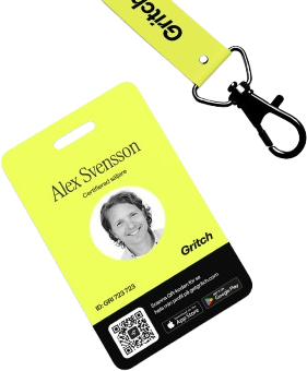 Gritch ID-badge för certifierad säljare